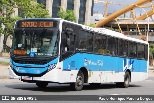 Viação Verdun B71046 na cidade de Rio de Janeiro, Rio de Janeiro, Brasil, por Paulo Henrique Pereira Borges. Número da foto: #12966512.