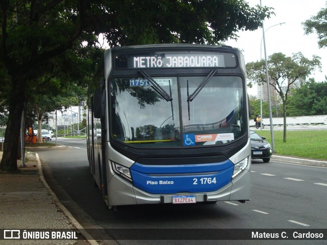 Sambaíba Transportes Urbanos 2 1764 na cidade de São Paulo, São Paulo, Brasil, por Mateus C.  Cardoso. Número da foto: #12966123.