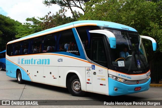Emtram 4270 na cidade de São Paulo, São Paulo, Brasil, por Paulo Henrique Pereira Borges. Número da foto: #12966745.