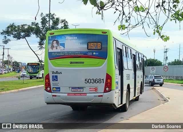 BsBus Mobilidade 503681 na cidade de Guará, Distrito Federal, Brasil, por Darlan Soares. Número da foto: #12966073.