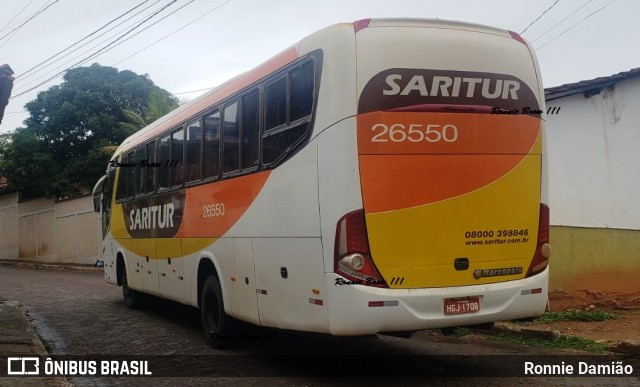 Saritur - Santa Rita Transporte Urbano e Rodoviário 26550 na cidade de Minas Novas, Minas Gerais, Brasil, por Ronnie Damião. Número da foto: #12965698.