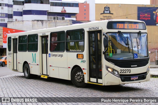 Empresa de Ônibus Campo Largo 22270 na cidade de Curitiba, Paraná, Brasil, por Paulo Henrique Pereira Borges. Número da foto: #12966497.