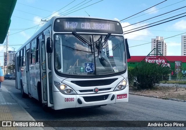 Transnacional Transportes Urbanos 08090 na cidade de Natal, Rio Grande do Norte, Brasil, por Andrés Cao Pires. Número da foto: #12966260.