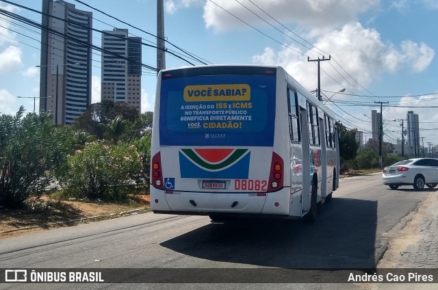Transnacional Transportes Urbanos 08082 na cidade de Natal, Rio Grande do Norte, Brasil, por Andrés Cao Pires. Número da foto: #12966232.