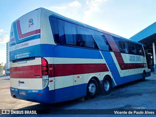Transporte Coletivo Santa Maria 276 na cidade de Nova Serrana, Minas Gerais, Brasil, por Vicente de Paulo Alves. Número da foto: #12966002.