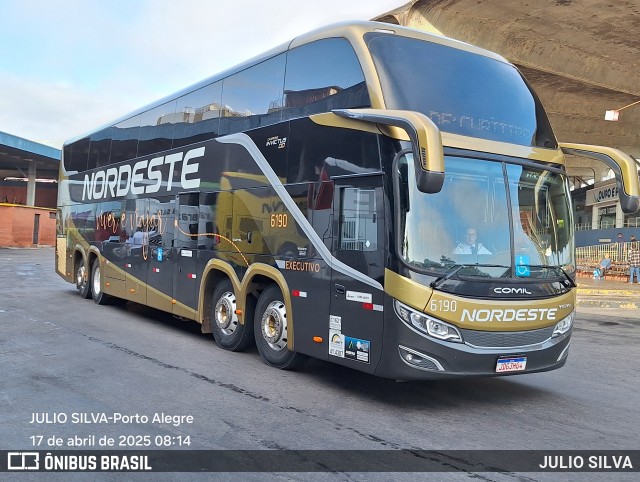 Expresso Nordeste 6190 na cidade de Porto Alegre, Rio Grande do Sul, Brasil, por JULIO SILVA. Número da foto: #12966789.