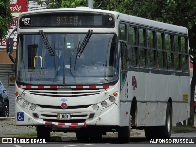 ABA - Autobuses Barrantes Araya 27 na cidade de Belén, Heredia, Costa Rica, por Alfonso Russell. Número da foto: #12965954.