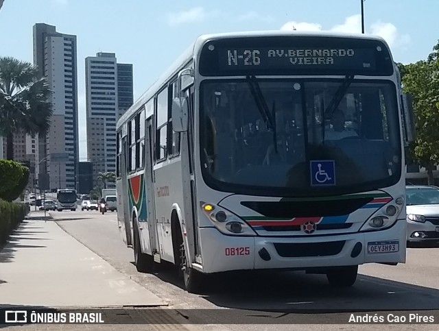Transnacional Transportes Urbanos 08125 na cidade de Natal, Rio Grande do Norte, Brasil, por Andrés Cao Pires. Número da foto: #12966253.
