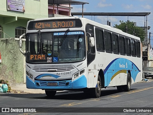 Auto Viação Vera Cruz - Belford Roxo RJ 112.067 na cidade de São João de Meriti, Rio de Janeiro, Brasil, por Cleiton Linhares. Número da foto: #12967611.