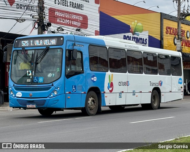 Santa Zita Transportes Coletivos 21300 na cidade de Vila Velha, Espírito Santo, Brasil, por Sergio Corrêa. Número da foto: #12965750.