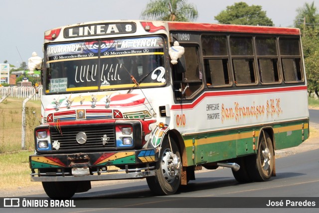 Empresa de Transporte San Francisco - Linea 8 010 na cidade de Luque, Central, Paraguai, por José Paredes. Número da foto: #12969195.