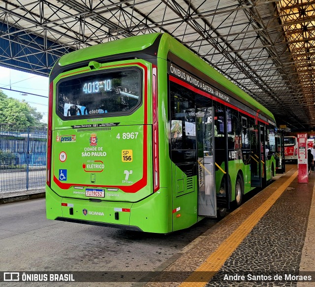 Express Transportes Urbanos Ltda 4 8967 na cidade de São Paulo, São Paulo, Brasil, por Andre Santos de Moraes. Número da foto: #12969430.