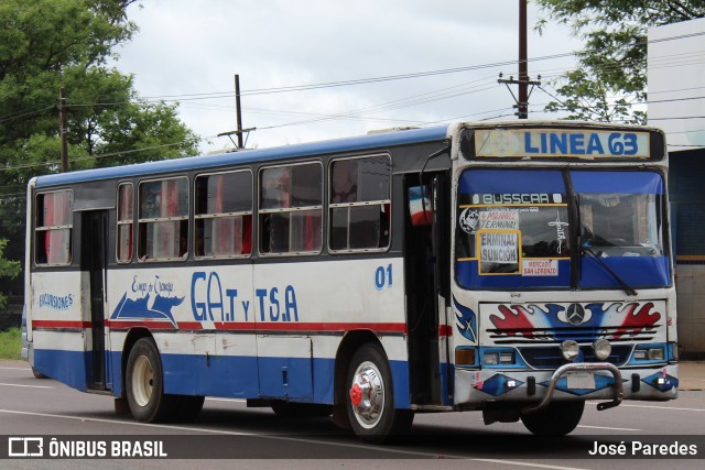 Empresa De Transporte Avay - Linea 63 01 na cidade de Ypacaraí, Central, Paraguai, por José Paredes. Número da foto: #12969398.