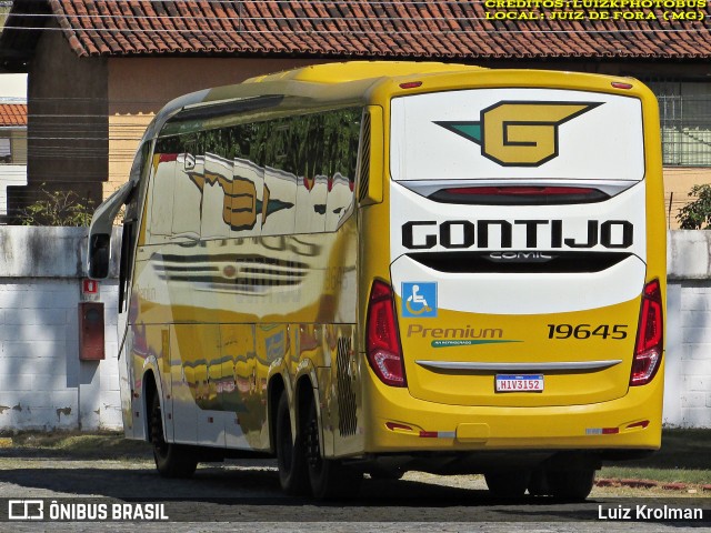 Empresa Gontijo de Transportes 19645 na cidade de Juiz de Fora, Minas Gerais, Brasil, por Luiz Krolman. Número da foto: #12970546.