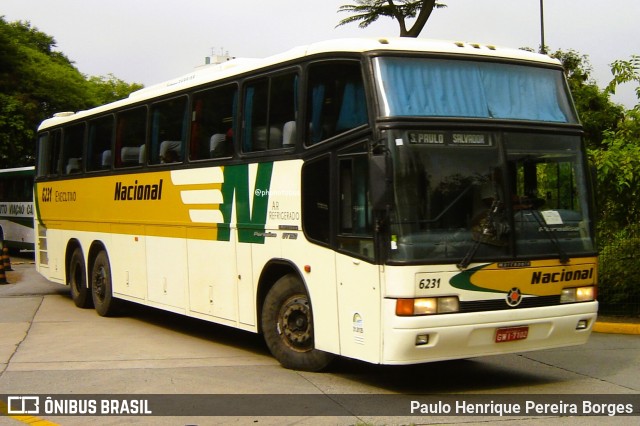 Viação Nacional 6231 na cidade de São Paulo, São Paulo, Brasil, por Paulo Henrique Pereira Borges. Número da foto: #12970320.