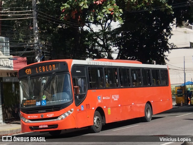 Transportes Vila Isabel A27683 na cidade de Rio de Janeiro, Rio de Janeiro, Brasil, por Vinicius Lopes. Número da foto: #12968282.