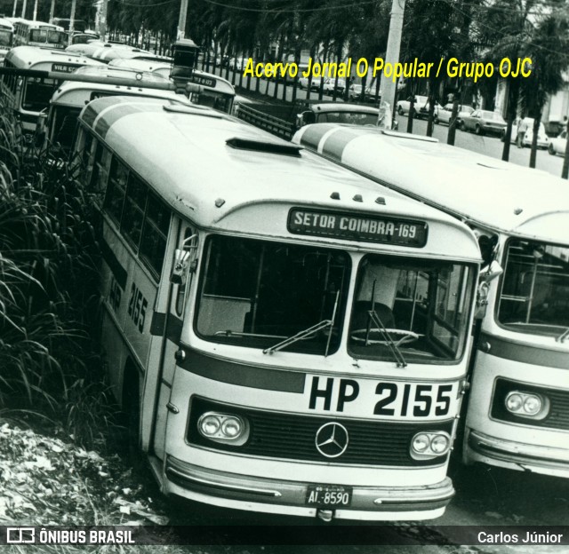 HP Transportes Coletivos 2155 na cidade de Goiânia, Goiás, Brasil, por Carlos Júnior. Número da foto: #12969690.