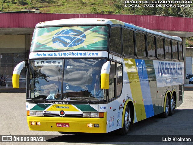 Uberbrasil Turismo 296 na cidade de Juiz de Fora, Minas Gerais, Brasil, por Luiz Krolman. Número da foto: #12969116.