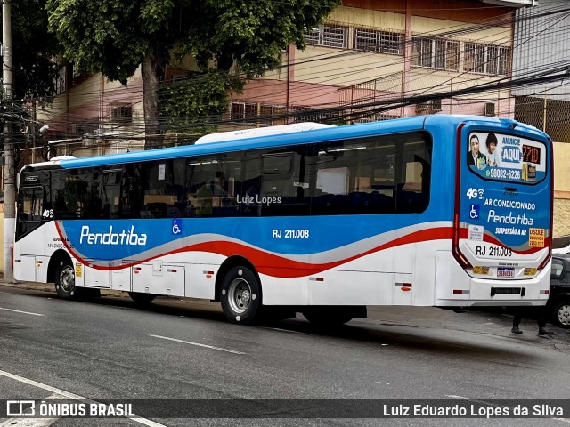 Viação Pendotiba RJ 211.008 na cidade de Niterói, Rio de Janeiro, Brasil, por Luiz Eduardo Lopes da Silva. Número da foto: #12968688.
