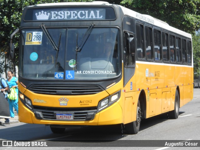 Real Auto Ônibus A41062 na cidade de Rio de Janeiro, Rio de Janeiro, Brasil, por Augusto César. Número da foto: #12970039.
