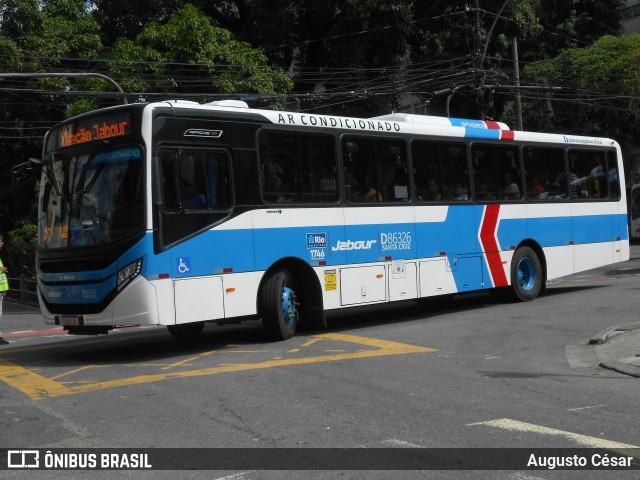 Auto Viação Jabour D86326 na cidade de Rio de Janeiro, Rio de Janeiro, Brasil, por Augusto César. Número da foto: #12970035.