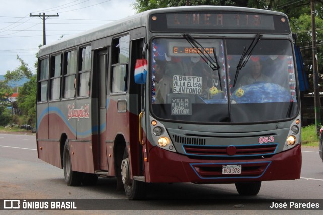 Empresa de Transporte La Caacupeña S.A. 063 na cidade de Ypacaraí, Central, Paraguai, por José Paredes. Número da foto: #12969388.