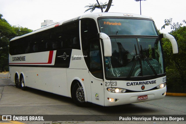 Auto Viação Catarinense 2723 na cidade de São Paulo, São Paulo, Brasil, por Paulo Henrique Pereira Borges. Número da foto: #12970309.