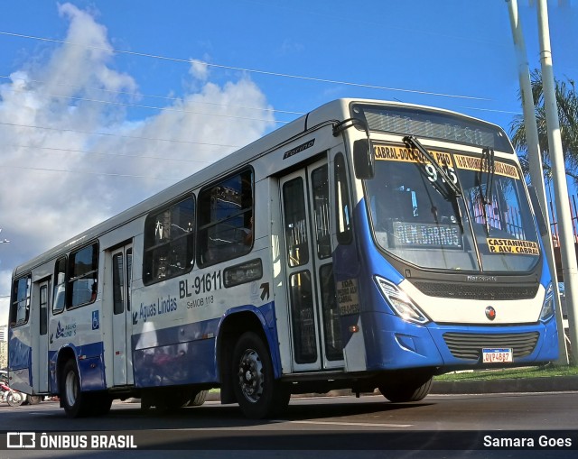 Transportes Águas Lindas BL-91611 na cidade de Belém, Pará, Brasil, por Samara Goes. Número da foto: #12968836.