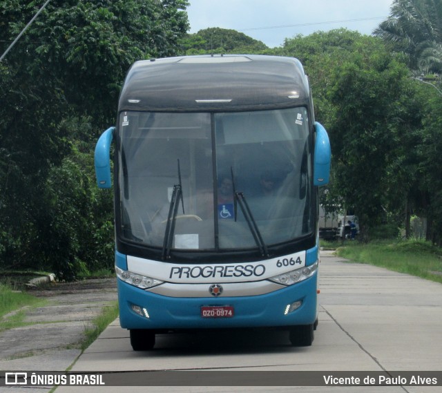 Auto Viação Progresso 6064 na cidade de Recife, Pernambuco, Brasil, por Vicente de Paulo Alves. Número da foto: #12968300.