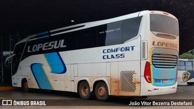 LopeSul Transportes - Lopes e Oliveira Transportes e Turismo - Lopes Sul 3031 na cidade de Maringá, Paraná, Brasil, por João Vitor Bezerra Destefani. Número da foto: #12968354.