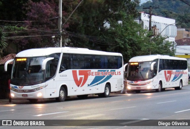 Viação Teresópolis RJ 203.034 na cidade de Teresópolis, Rio de Janeiro, Brasil, por Diego Oliveira. Número da foto: #12973459.
