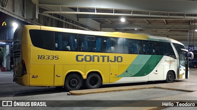 Empresa Gontijo de Transportes 18335 na cidade de Resende, Rio de Janeiro, Brasil, por Hélio  Teodoro. Número da foto: #12973075.