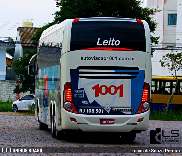 Auto Viação 1001 RJ 108.501 na cidade de Campos dos Goytacazes, Rio de Janeiro, Brasil, por Lucas de Souza Pereira. Número da foto: #12971147.