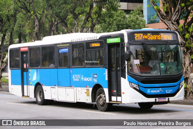 Viação Nossa Senhora das Graças A71509 na cidade de Rio de Janeiro, Rio de Janeiro, Brasil, por Paulo Henrique Pereira Borges. Número da foto: #12972653.