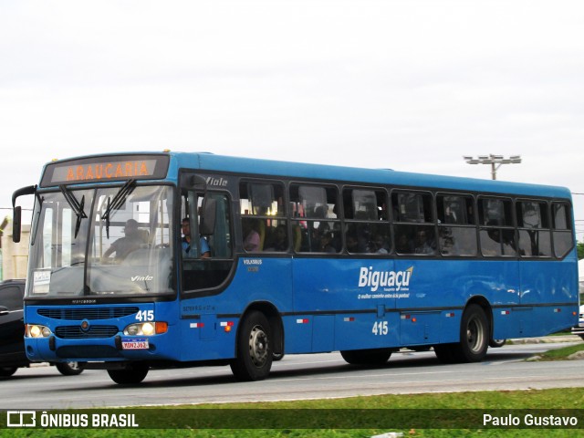 Biguaçu Transportes Coletivos Administração e Participação 415 na cidade de Florianópolis, Santa Catarina, Brasil, por Paulo Gustavo. Número da foto: #12973149.