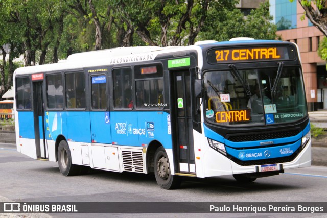 Viação Nossa Senhora das Graças A71592 na cidade de Rio de Janeiro, Rio de Janeiro, Brasil, por Paulo Henrique Pereira Borges. Número da foto: #12972669.