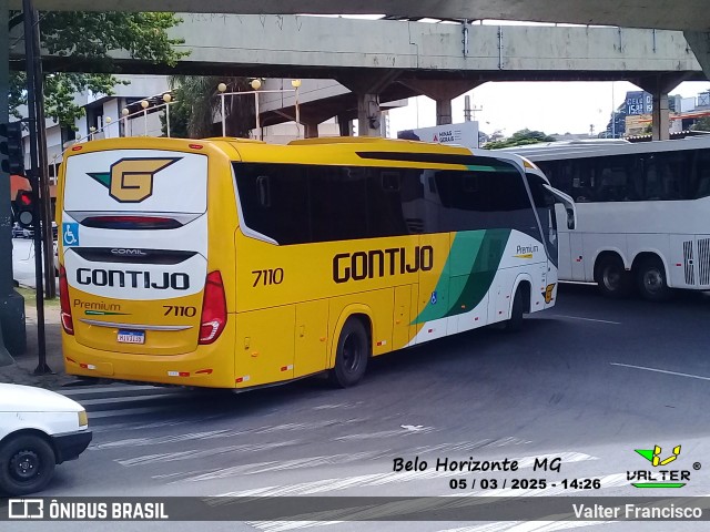 Empresa Gontijo de Transportes 7110 na cidade de Belo Horizonte, Minas Gerais, Brasil, por Valter Francisco. Número da foto: #12971962.