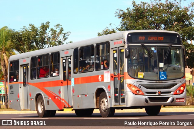 Viação Cidade Morena 1191 na cidade de Campo Grande, Mato Grosso do Sul, Brasil, por Paulo Henrique Pereira Borges. Número da foto: #12971447.