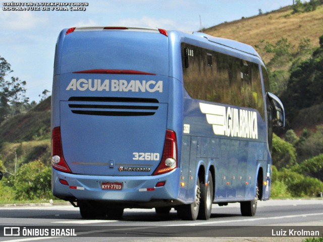 Viação Águia Branca 32610 na cidade de Juiz de Fora, Minas Gerais, Brasil, por Luiz Krolman. Número da foto: #12973174.