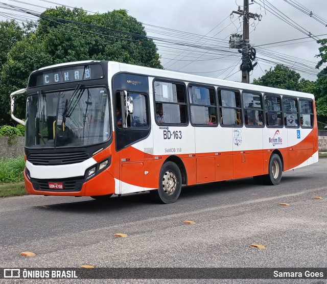 Belém Rio Transportes BD-163 na cidade de Belém, Pará, Brasil, por Samara Goes. Número da foto: #12927838.