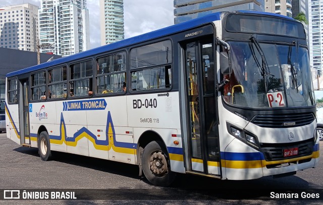 Belém Rio Transportes BD-040 na cidade de Belém, Pará, Brasil, por Samara Goes. Número da foto: #12928131.