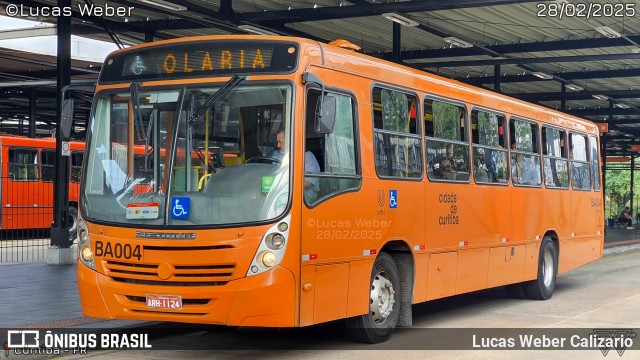 Transporte Coletivo Glória BA004 na cidade de Curitiba, Paraná, Brasil, por Lucas Weber Calizario. Número da foto: #12929061.