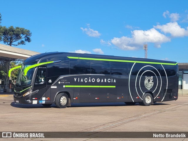 Viação Garcia 92091 na cidade de Curitiba, Paraná, Brasil, por Netto Brandelik. Número da foto: #12928659.