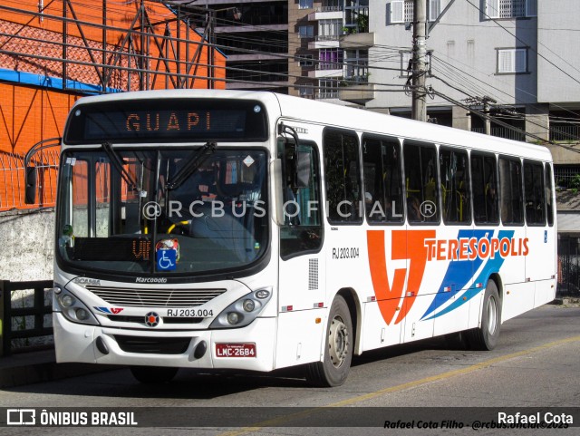 Viação Teresópolis RJ 203.004 na cidade de Teresópolis, Rio de Janeiro, Brasil, por Rafael Cota. Número da foto: #12927572.