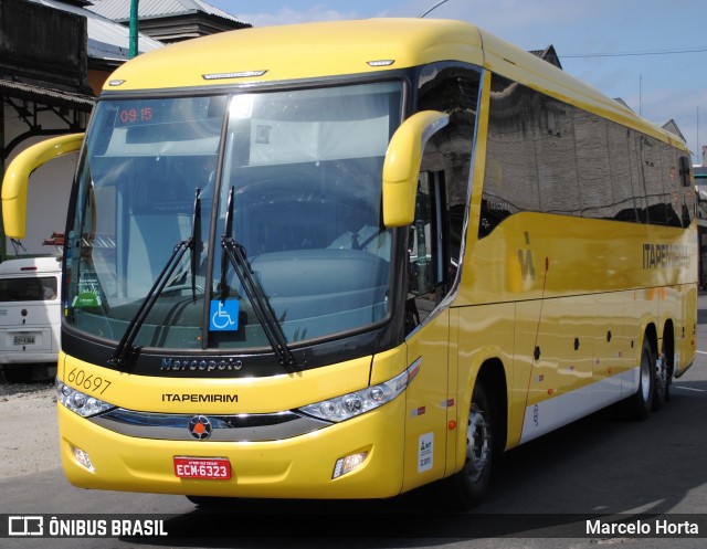 Viação Itapemirim 60697 na cidade de Rio de Janeiro, Rio de Janeiro, Brasil, por Marcelo Horta. Número da foto: #12927328.