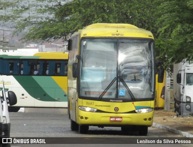 Viação Itapemirim 8645 na cidade de Caruaru, Pernambuco, Brasil, por Lenilson da Silva Pessoa. Número da foto: #12928137.