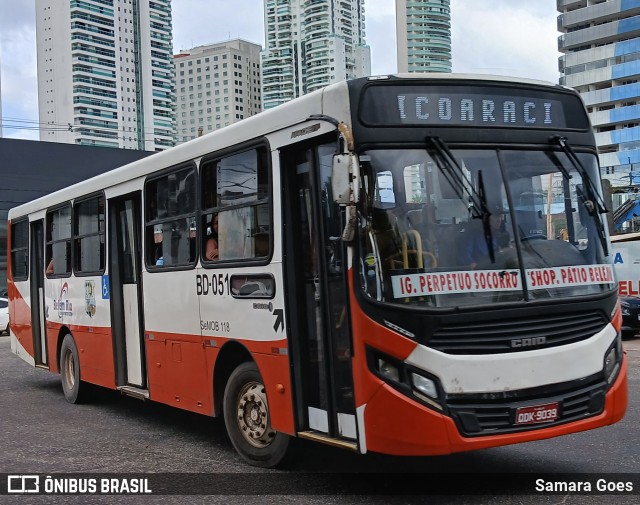 Belém Rio Transportes BD-051 na cidade de Belém, Pará, Brasil, por Samara Goes. Número da foto: #12927826.