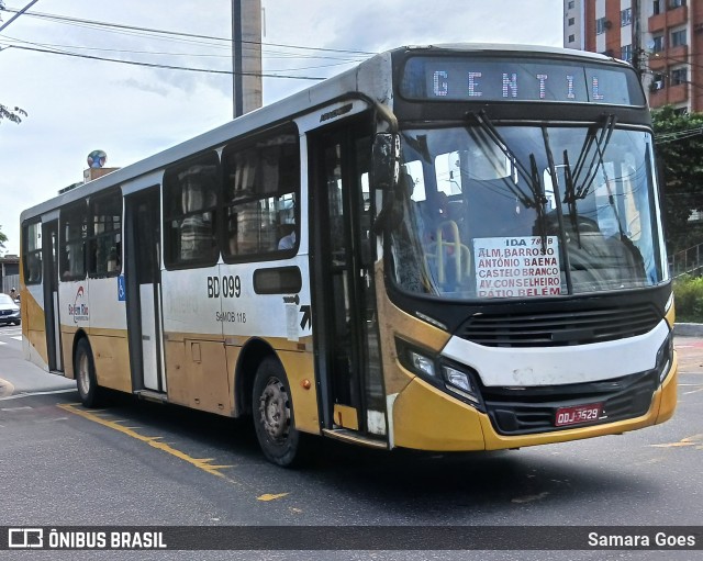 Belém Rio Transportes BD-099 na cidade de Belém, Pará, Brasil, por Samara Goes. Número da foto: #12928144.