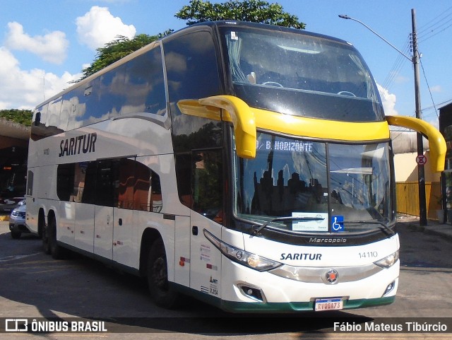 Saritur - Santa Rita Transporte Urbano e Rodoviário 14110 na cidade de Três Corações, Minas Gerais, Brasil, por Fábio Mateus Tibúrcio. Número da foto: #12928956.