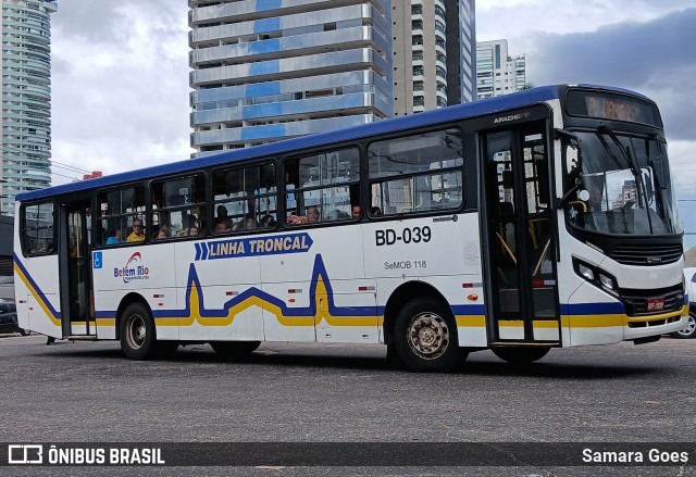 Belém Rio Transportes BD-039 na cidade de Belém, Pará, Brasil, por Samara Goes. Número da foto: #12928090.